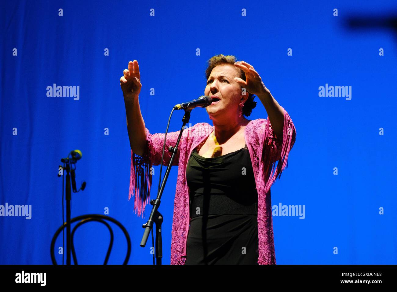 The singer Carmen Linares performs on stage during the Universal Music Festival 2024 at Teatro Albeniz on June 20, 2024 in Madrid, Spain. Stock Photo