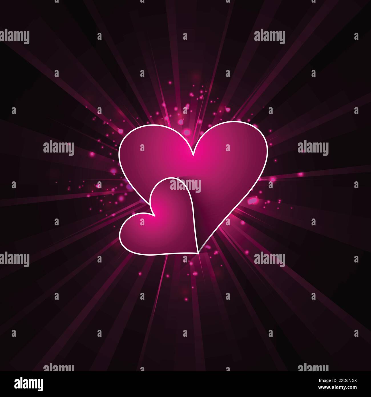 Beautiful stylish happy valentines Stock Vector Images - Alamy