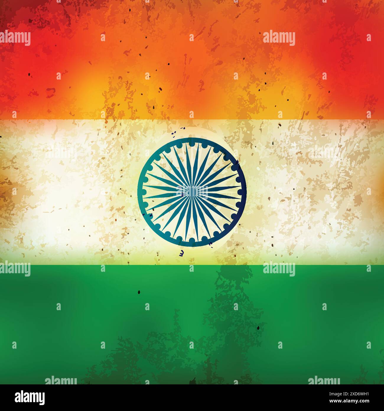 grungy indian flag vector design illustration Stock Vector Image & Art ...