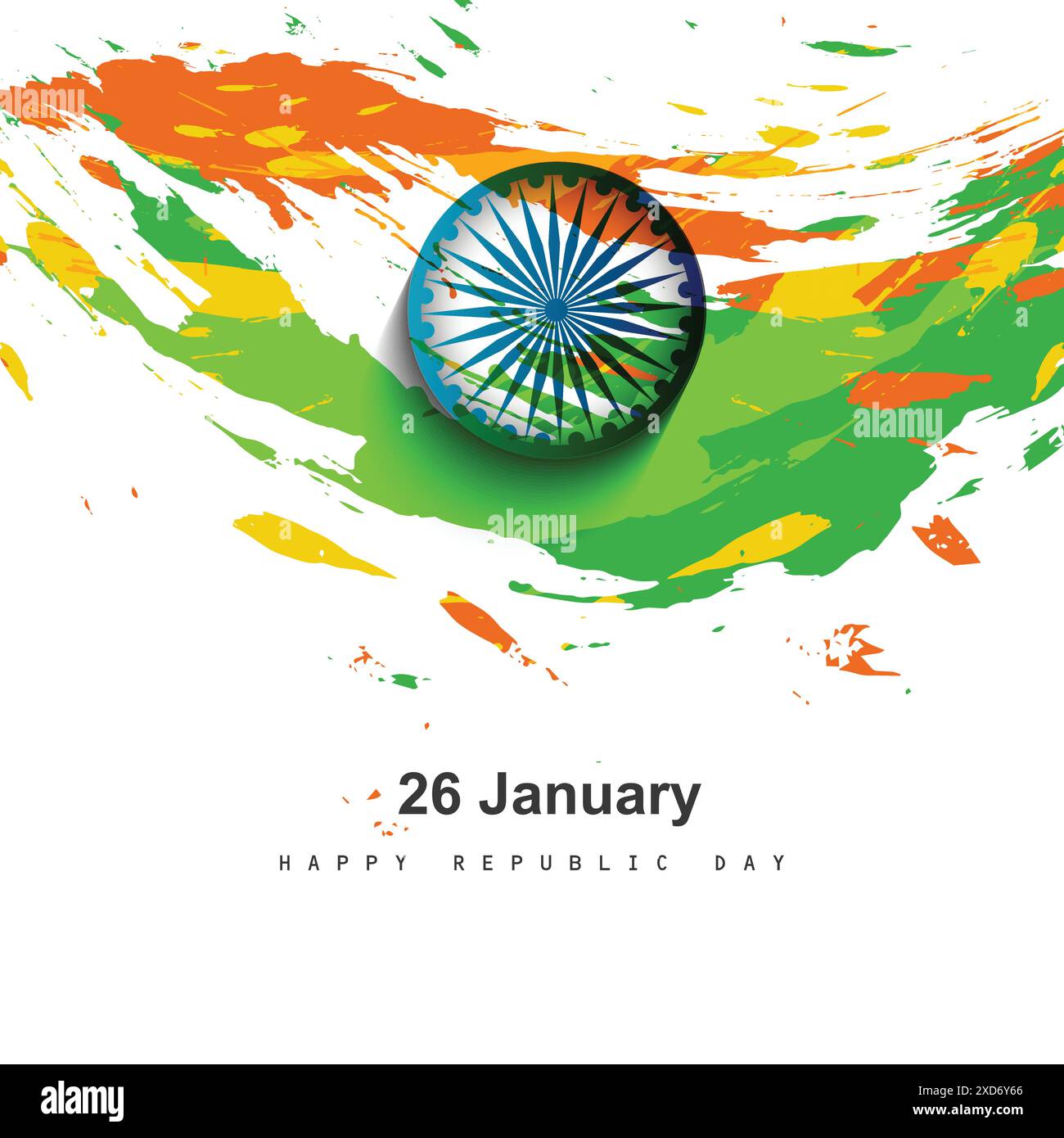 grungy tricolor indian flag design Stock Vector Image & Art - Alamy