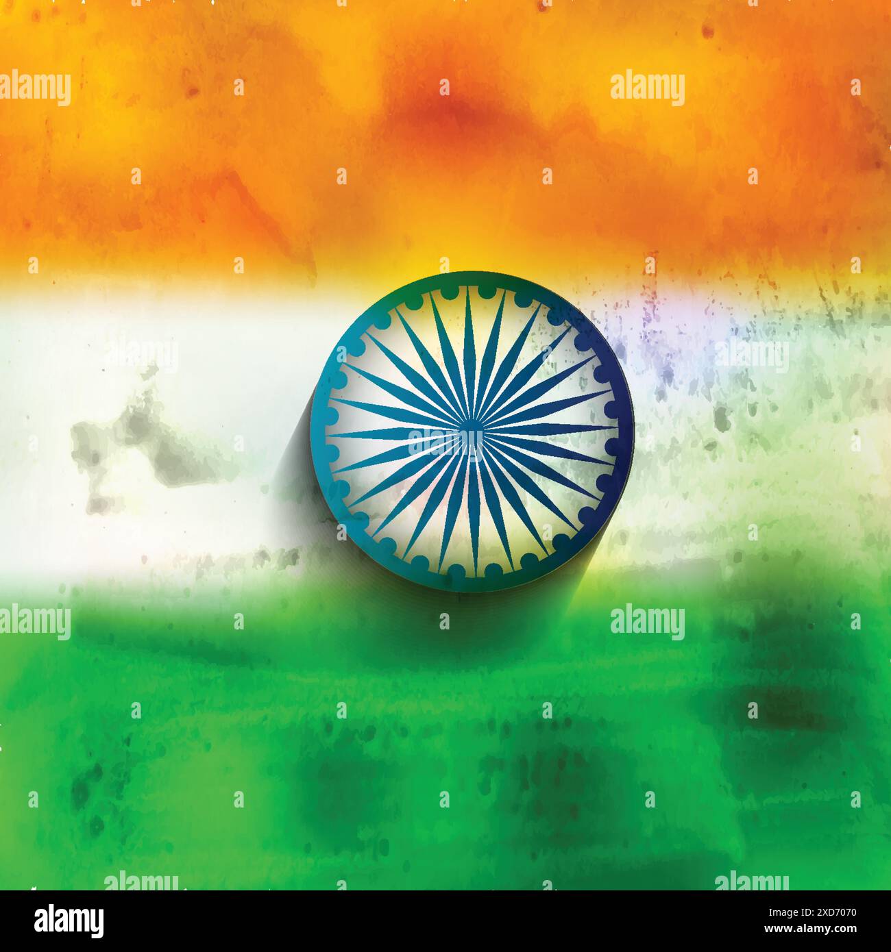grungy indian flag vector design illustration Stock Vector Image & Art ...