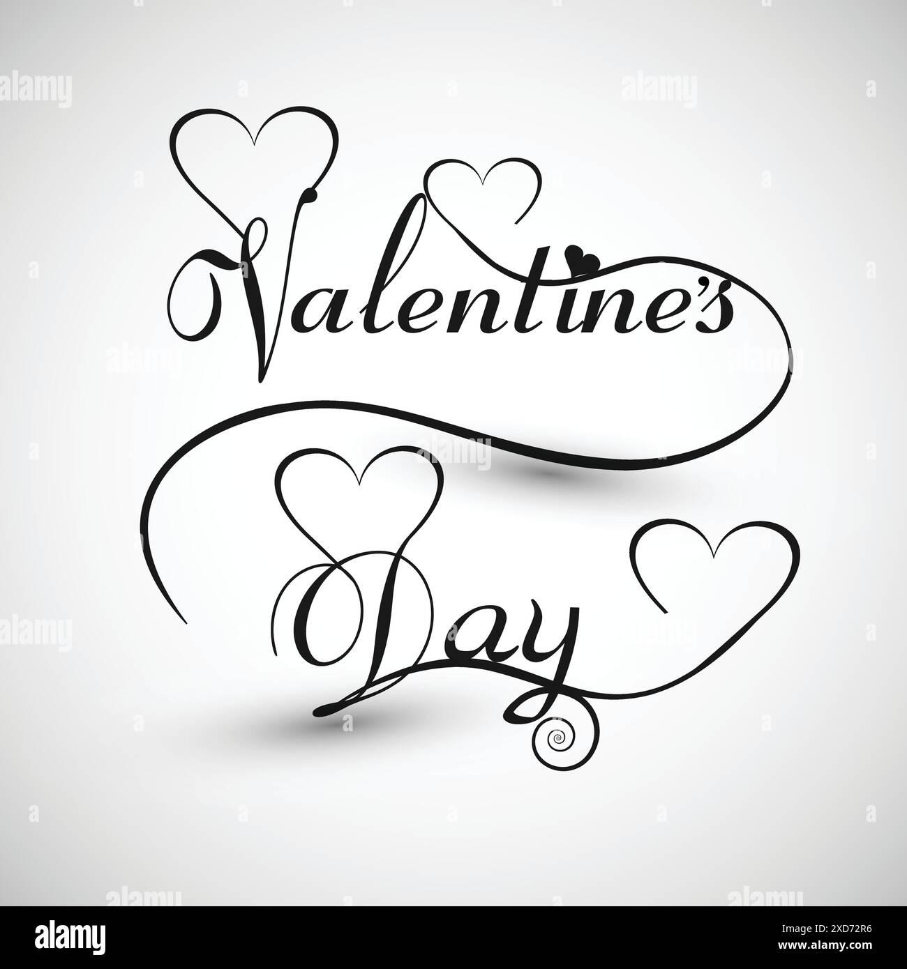 Lovely card valentines day Black and White Stock Photos & Images - Alamy