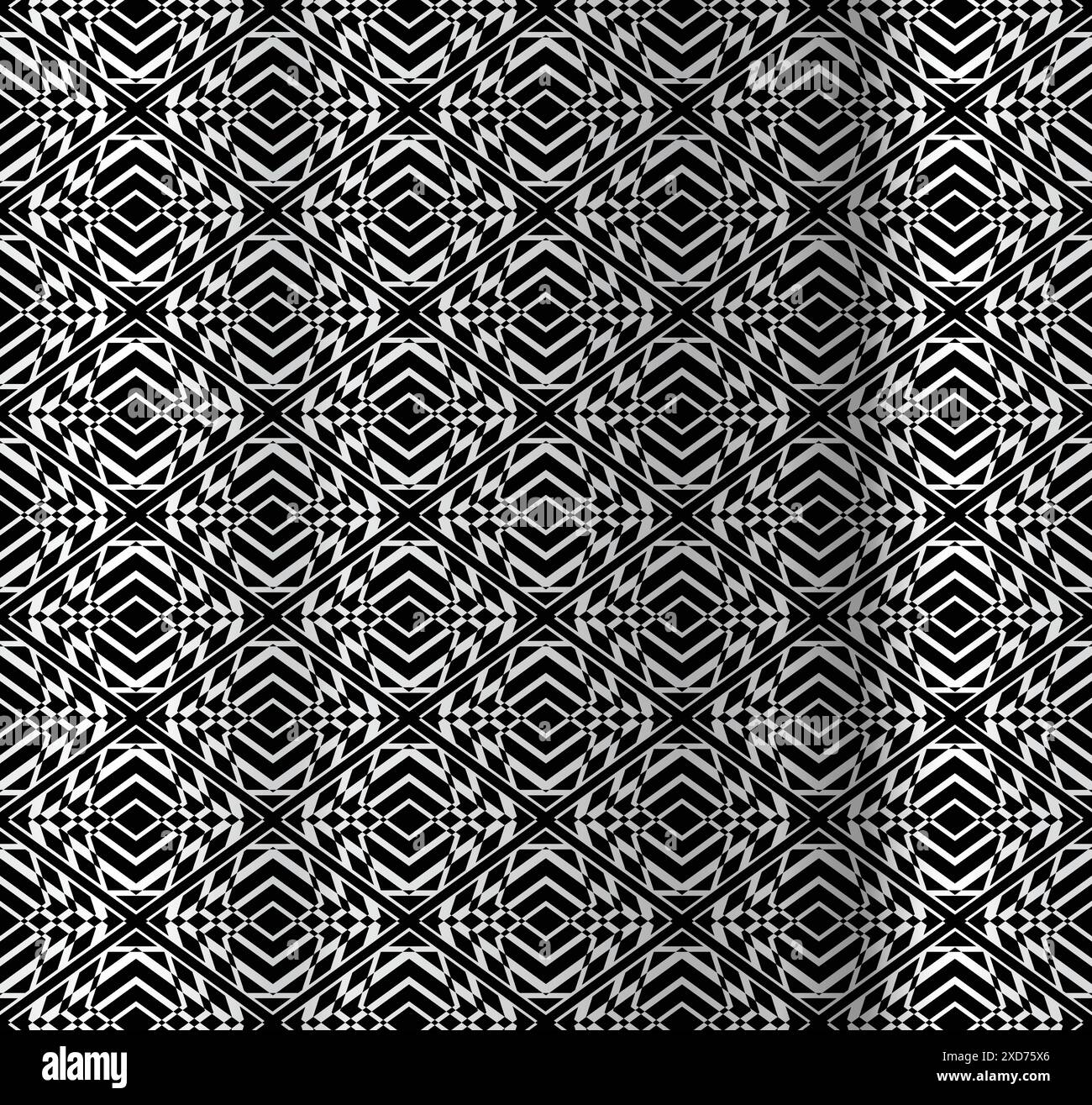 diamond op art pattern vector design illustration Stock Vector