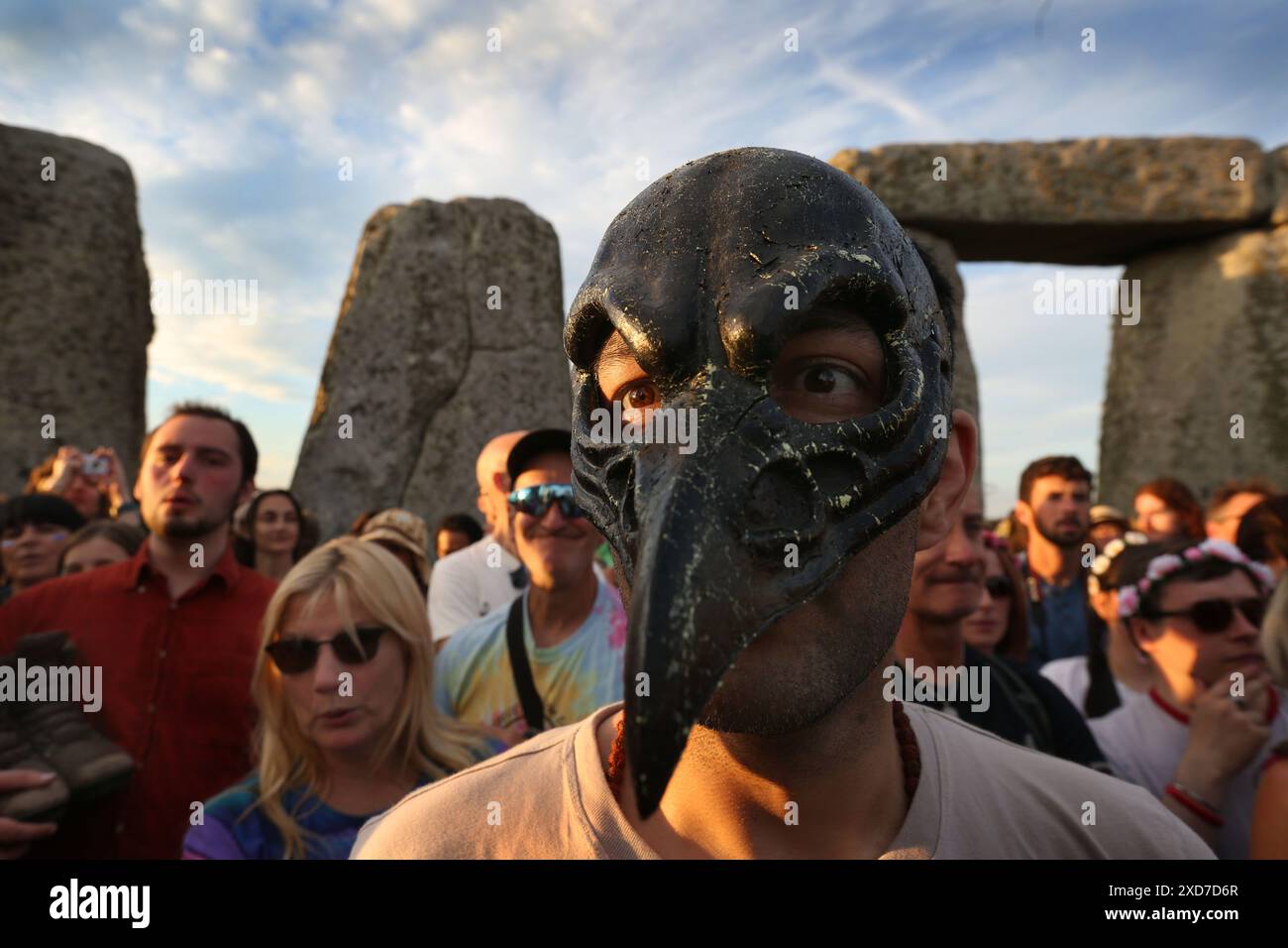 Salisbury, England, UK. 20th June, 2024. One of those celebrating the