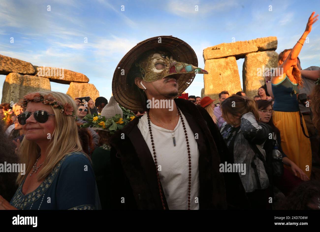 Salisbury, England, UK. 20th June, 2024. One of those celebrating the