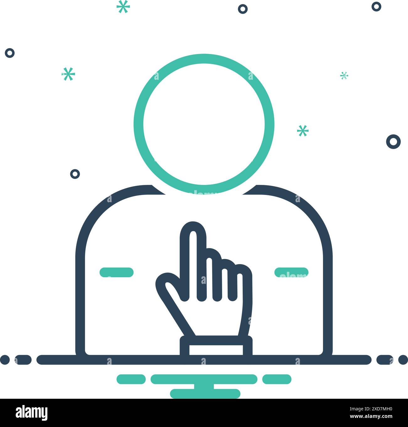 Icon for himself,indicate Stock Vector Image & Art - Alamy
