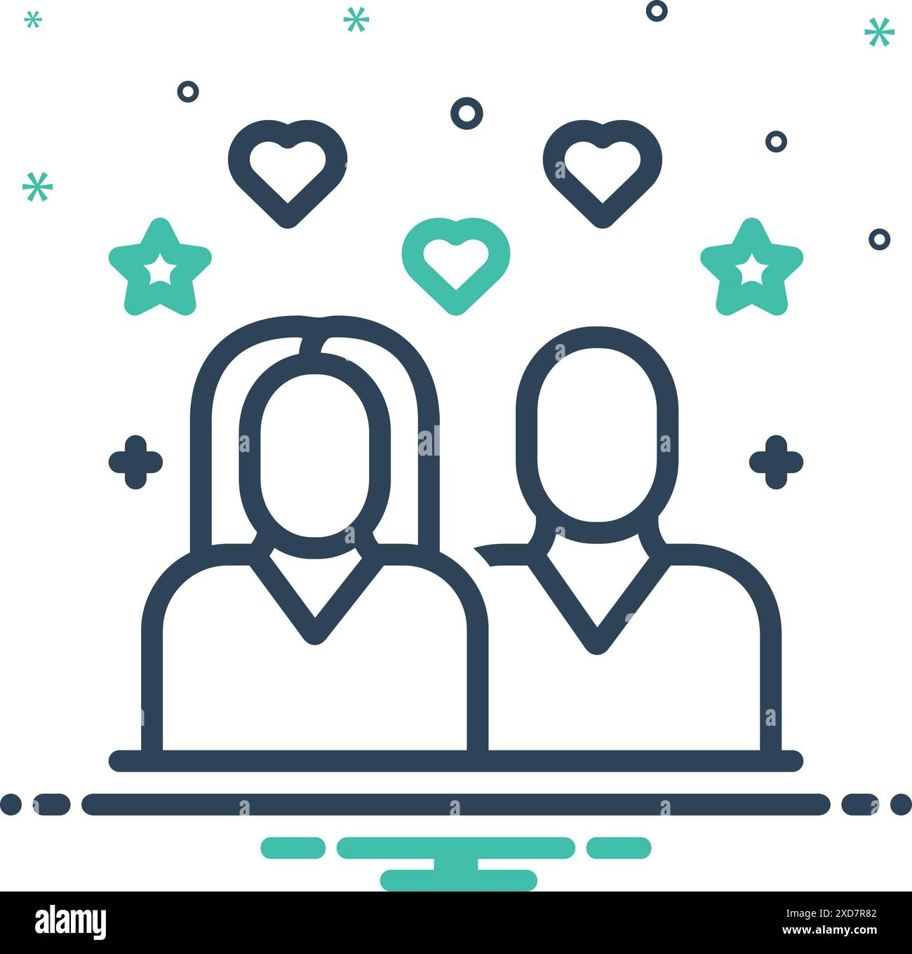 Icon for couple, happy Stock Vector Image & Art - Alamy