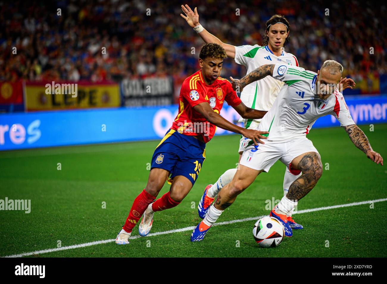GELSENKIRCHEN, GERMANY 20 JUNE, 2024 Lamine Yamal, The football