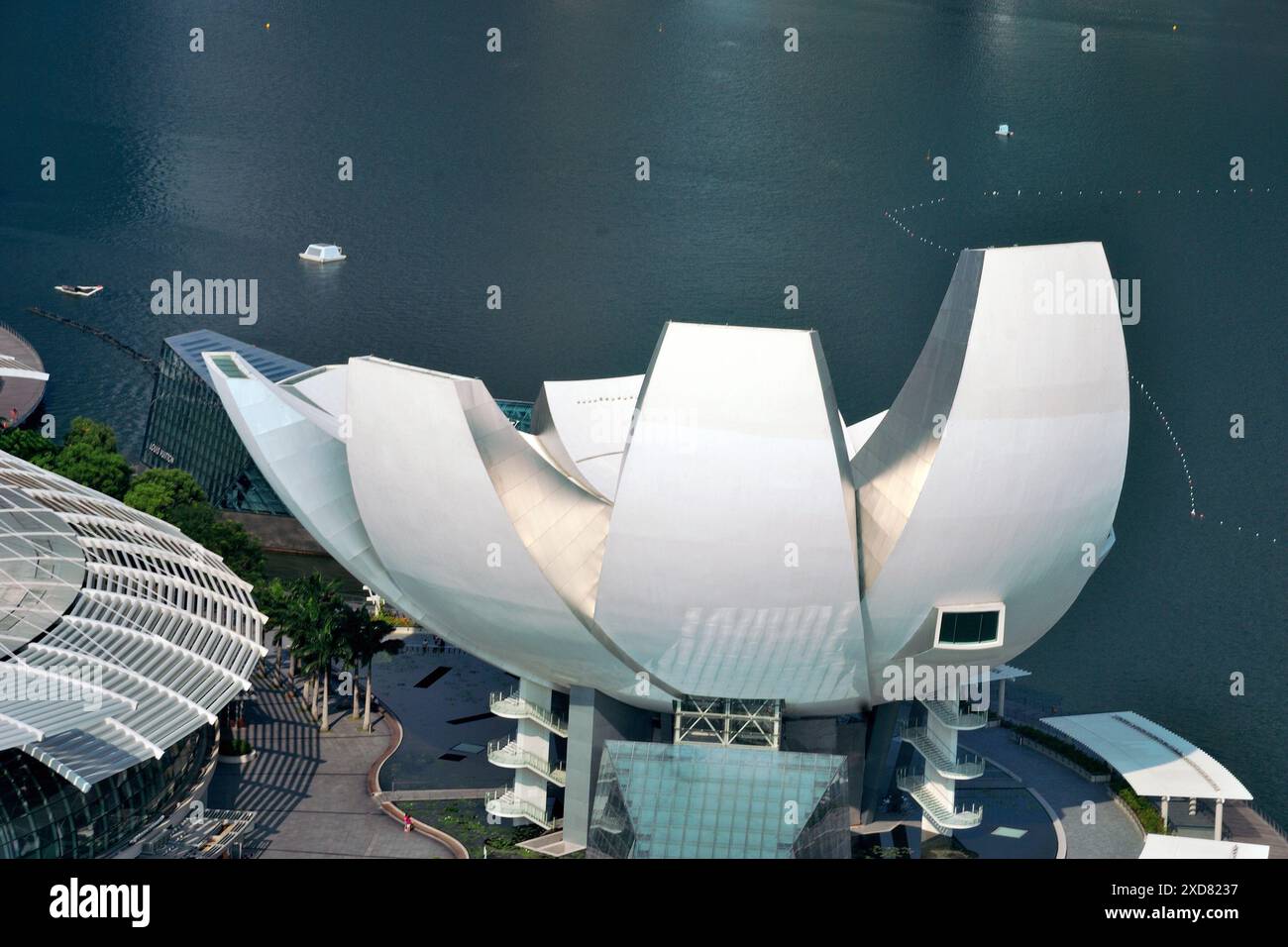 Views from the Singapore Flyer, an observation wheel at the Downtown Core district of Singapore, Singapore Stock Photo