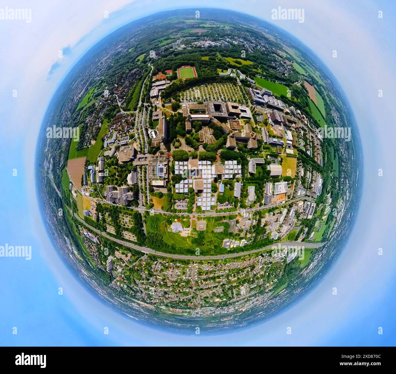 Aerial view, Technical University Dortmund Campus North, Technology Center Dortmund EmilFigge
