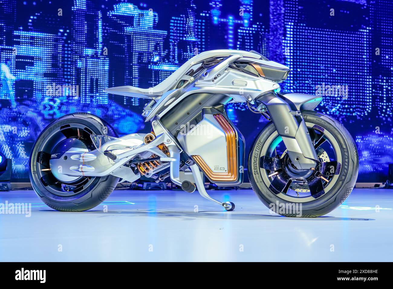 Yamaha MOTOROiD2 concept bike on display at The 45 Bangkok