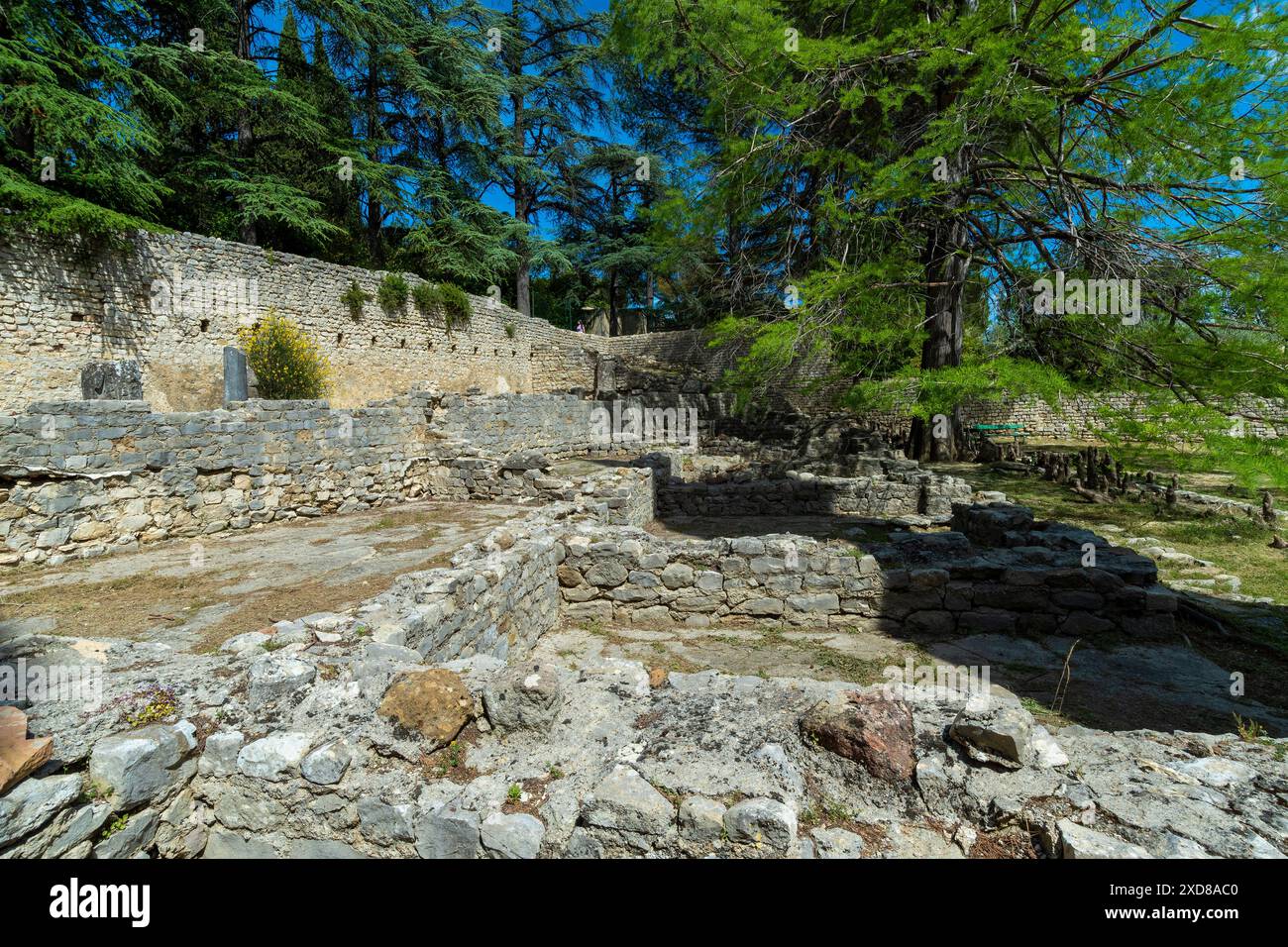 Vaison-la-Romaine. Archaeological site of Puymin. Vaucluse. Provence-Alpes-Côte d'Azur. France Stock Photo