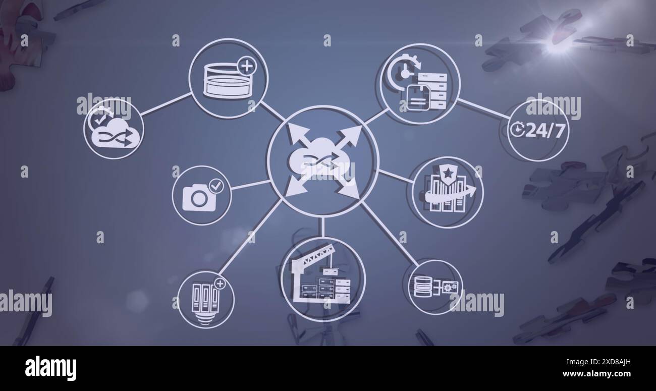 Digital tech icon hi-res stock photography and images - Alamy
