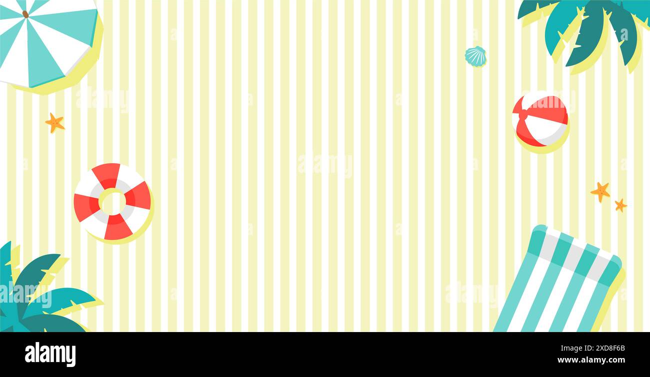 Summer background vector banner illustration Stock Vector Image & Art ...