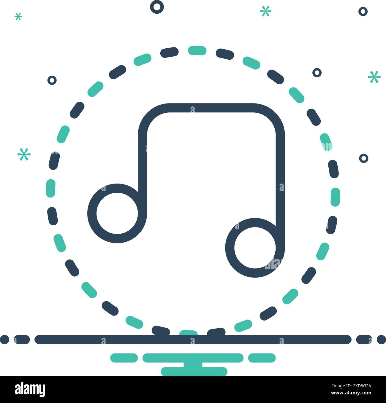 Icon for tone,note Stock Vector