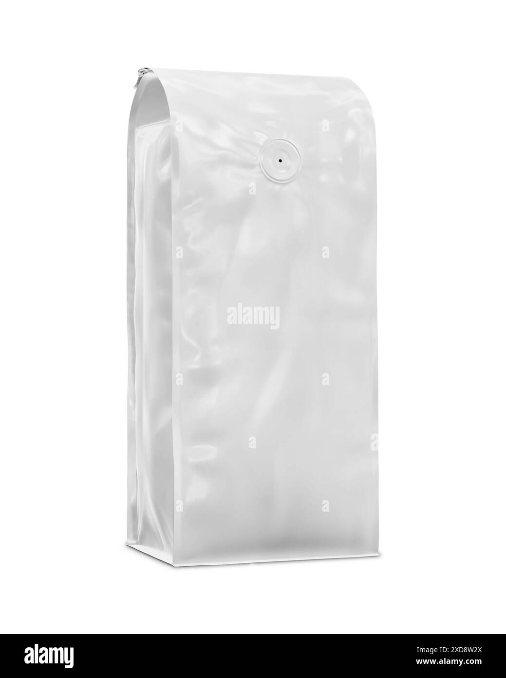 Coffee Bag Packaging Mockup 3D Rendering Isolated on White Background ...