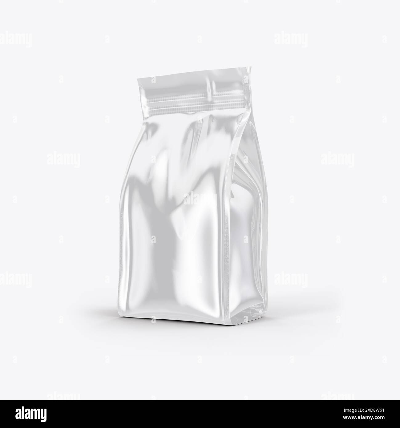 Coffee Bag Packaging Mockup 3D Rendering Isolated on White Background ...