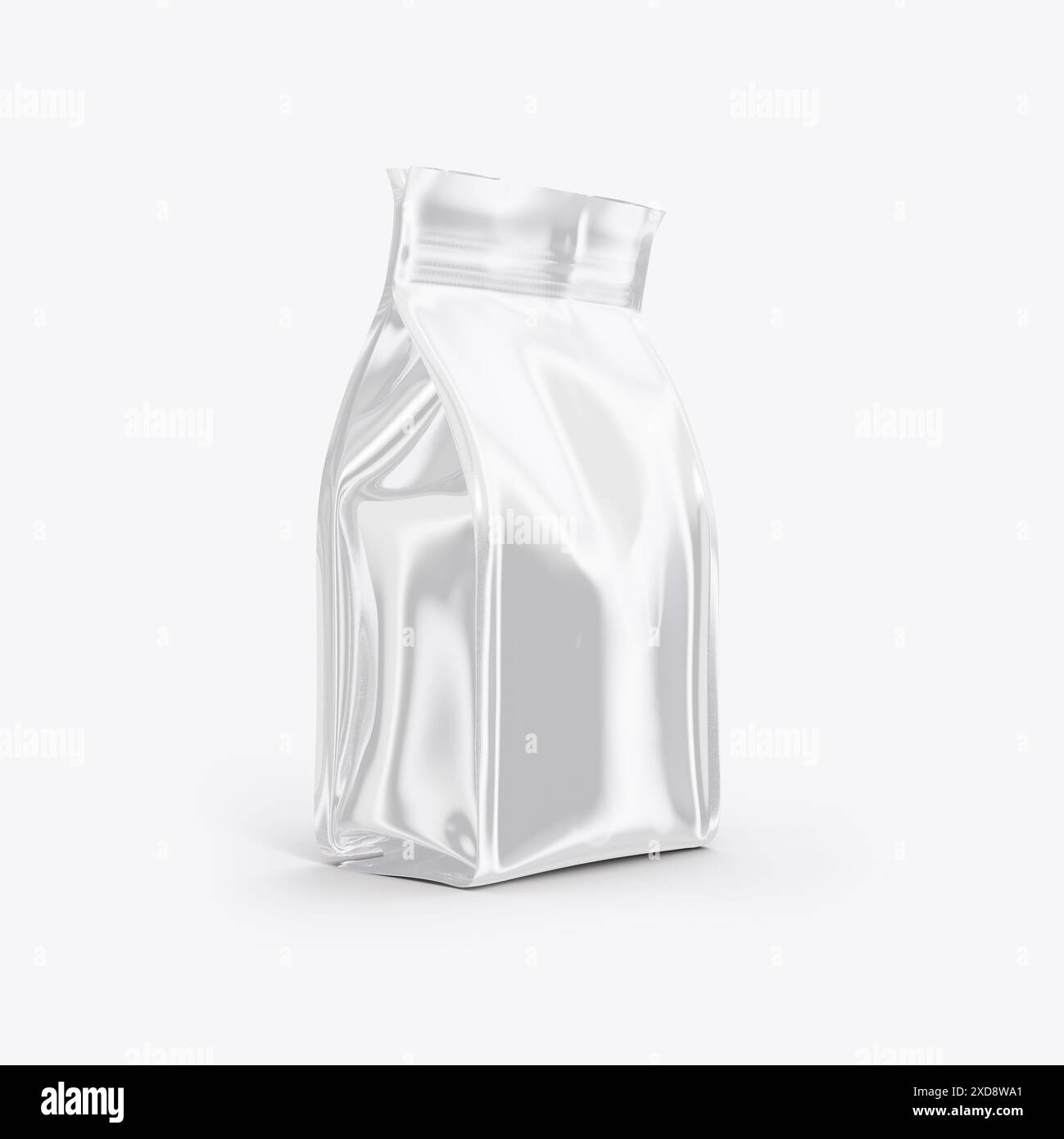 Coffee Bag Packaging Mockup 3D Rendering Isolated on White Background ...