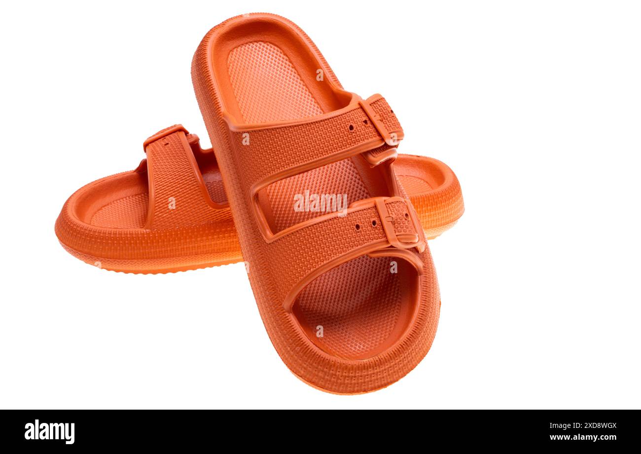 flip flops isolated on white background Stock Photo - Alamy