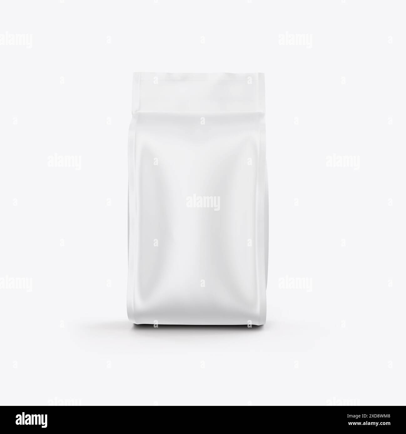 Coffee Bag Packaging Mockup 3D Rendering Isolated on White Background ...