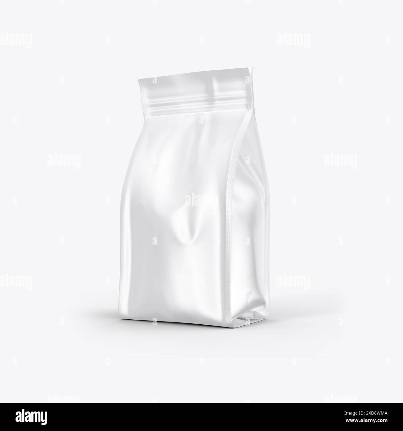 Coffee Bag Packaging Mockup 3D Rendering Isolated on White Background ...