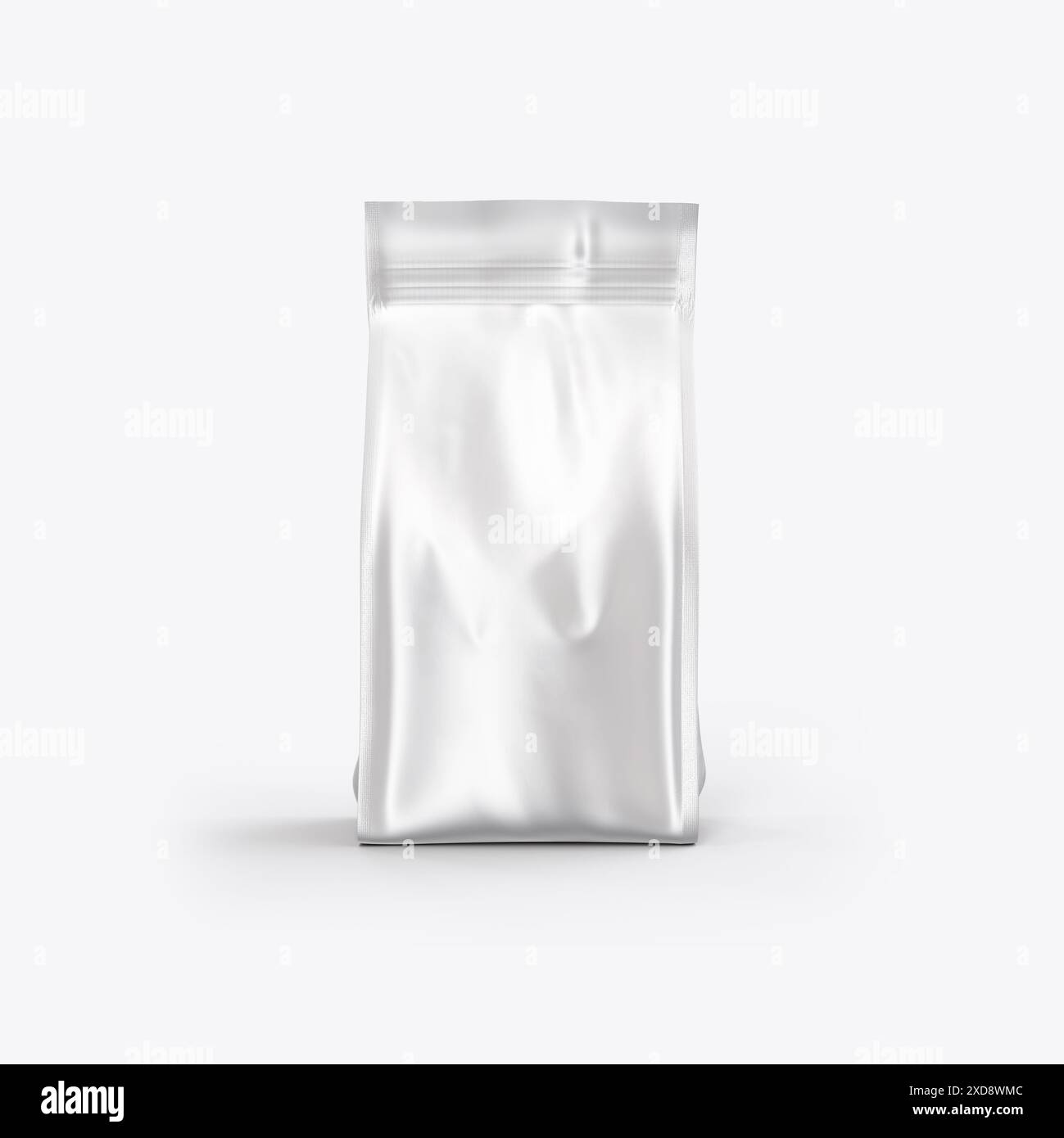 Coffee Bag Packaging Mockup 3D Rendering Isolated on White Background ...