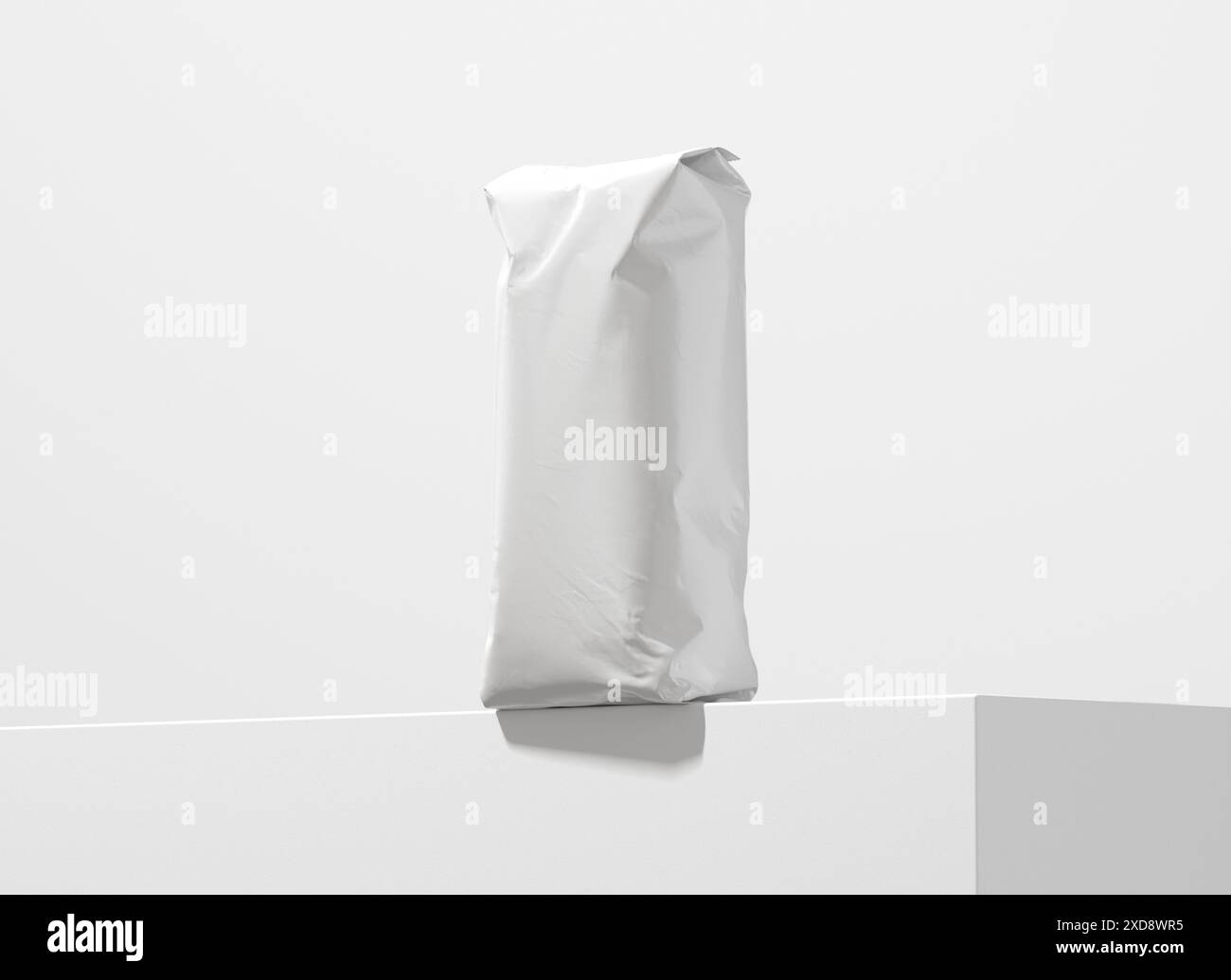 Coffee Bag Packaging Mockup 3D Rendering Isolated on White Background ...
