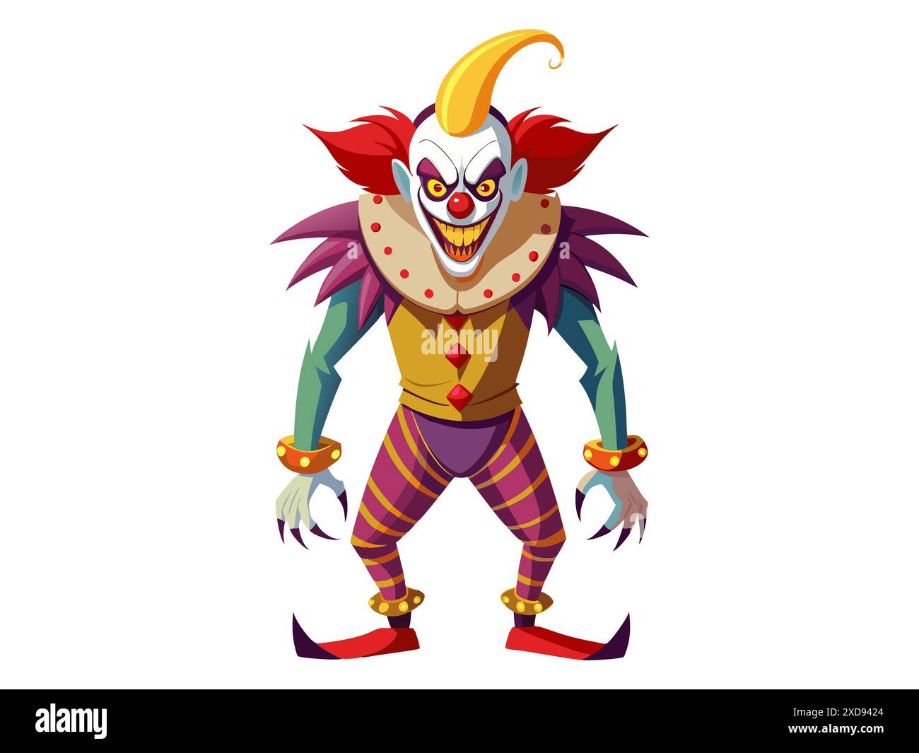 Creepy clown illustration Cut Out Stock Images \u0026 Pictures - Page 3 - Alamy, image size:1300x1065