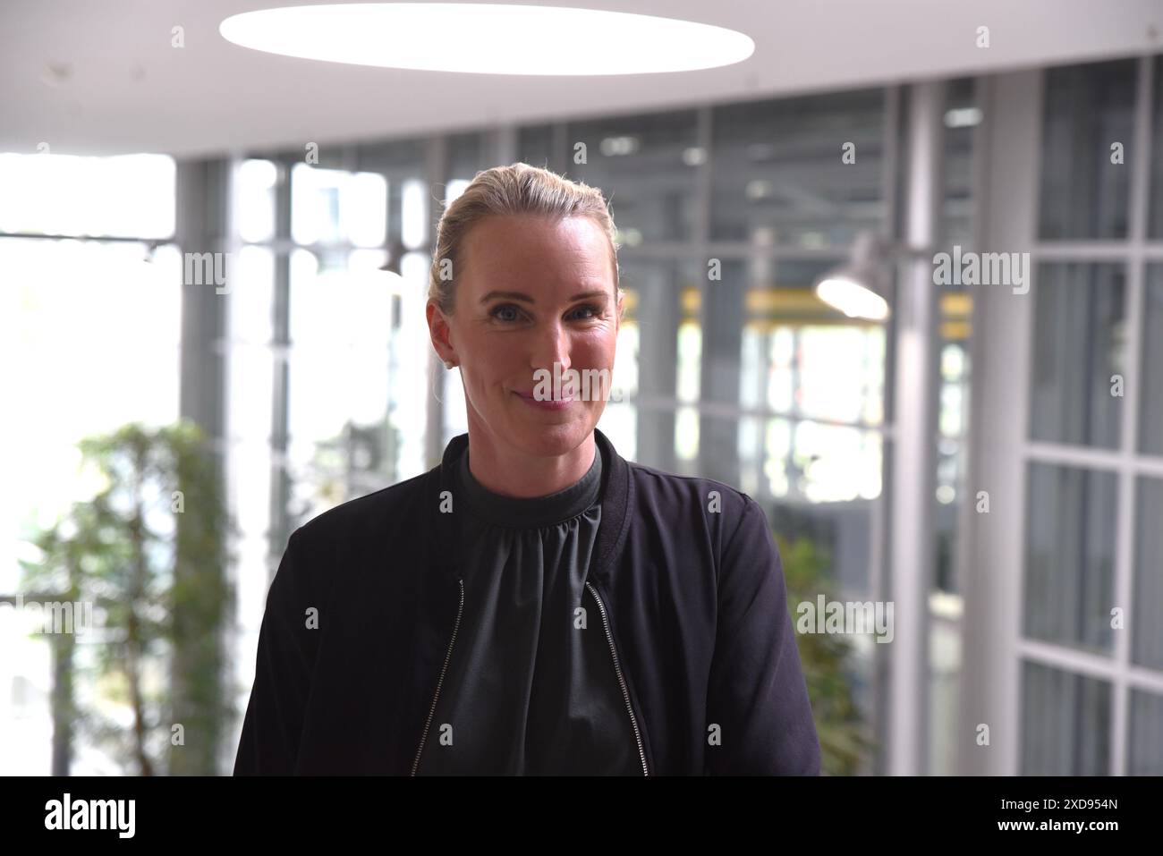 Magdeburg, Germany. 21st June, 2024. Julia Arlinghaus, Director of the Fraunhofer Institute for