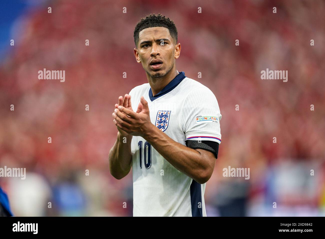 Frankfurt, Germany. 20th, June 2024. Jude Bellingham (10) of England