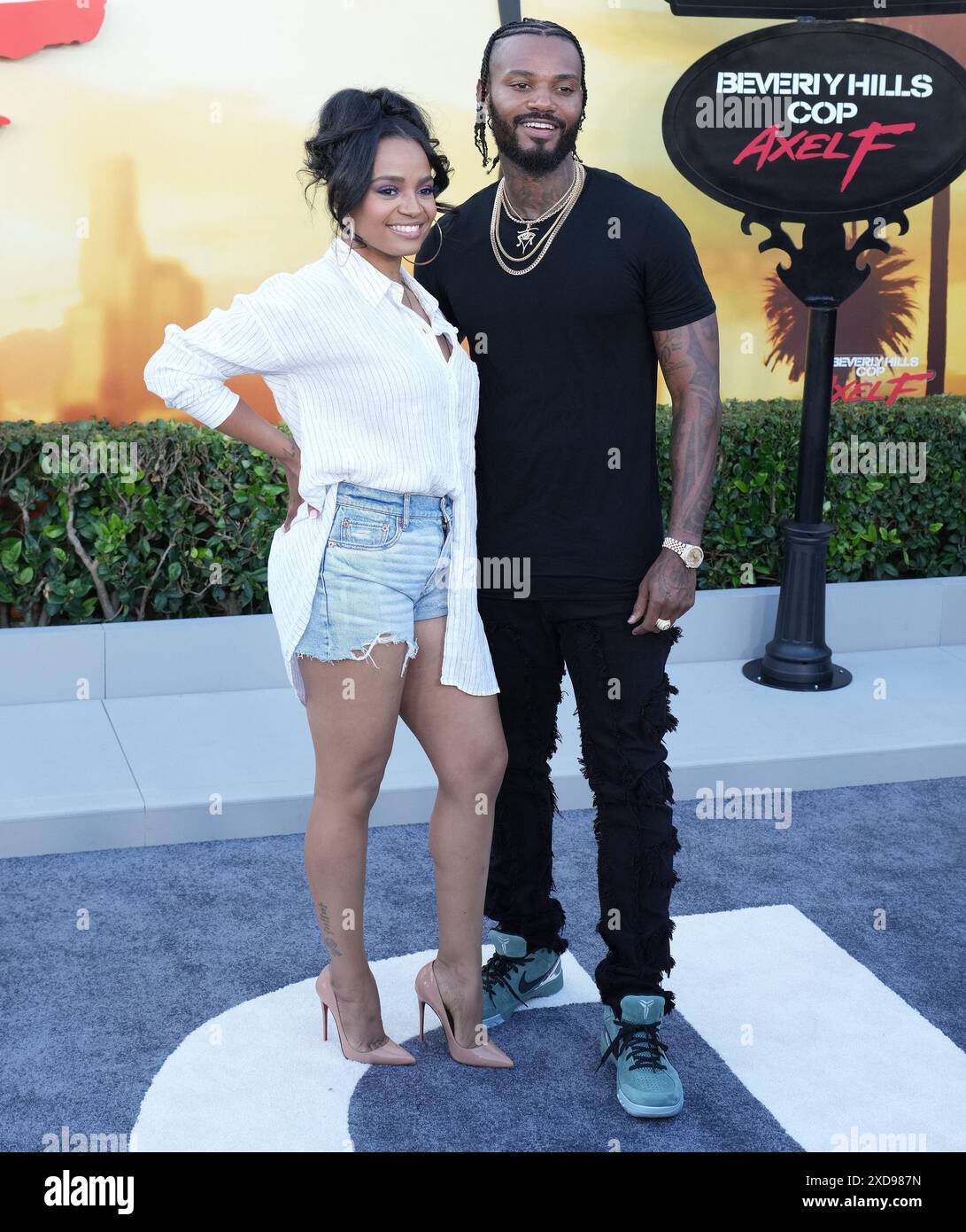 (L-R) Kyla Pratt and Danny Kirkpatrick at the BEVERLY HILLS COP: AXEL F ...