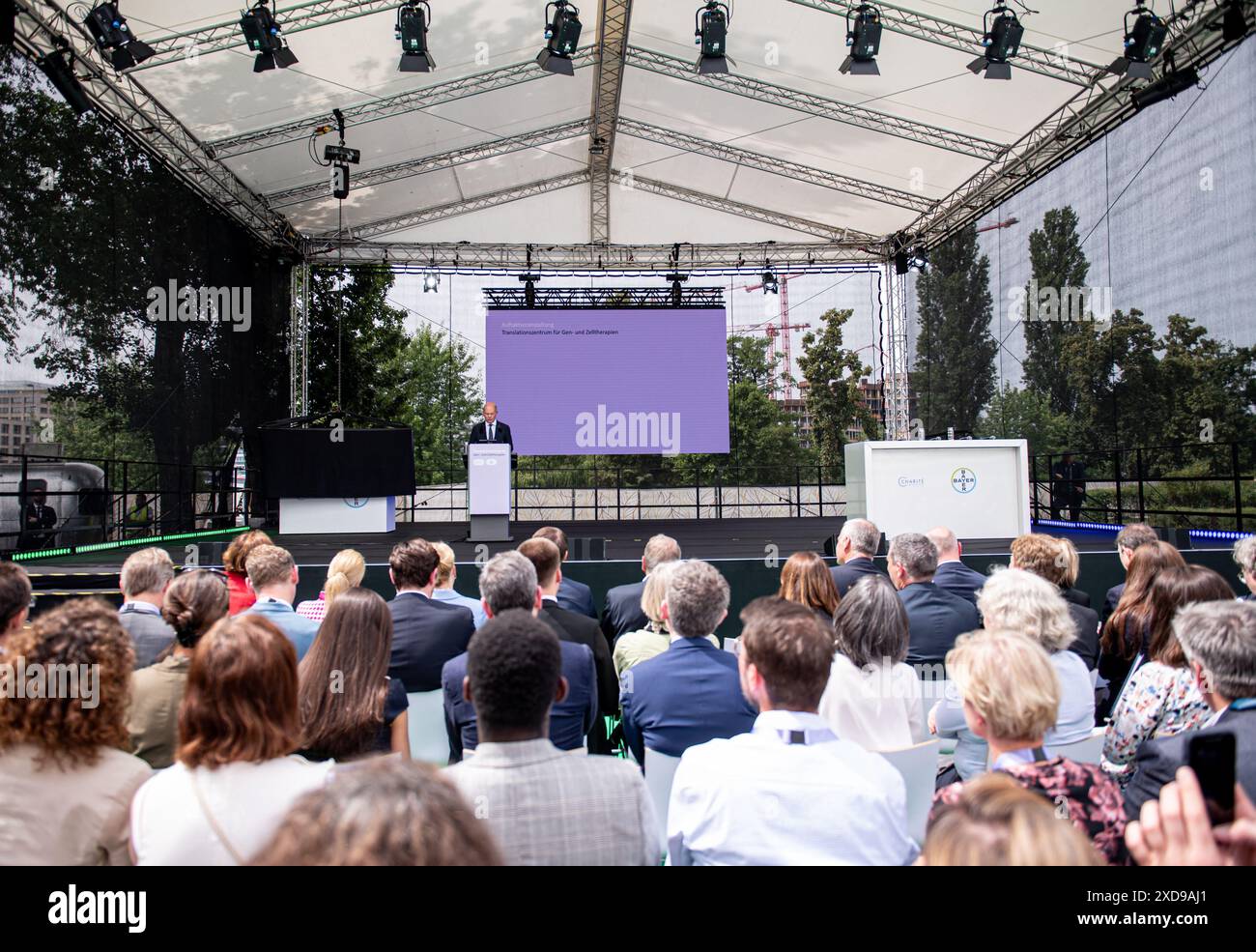 21 June 2024, Berlin: Federal Chancellor Olaf Scholz (SPD) speaks at ...
