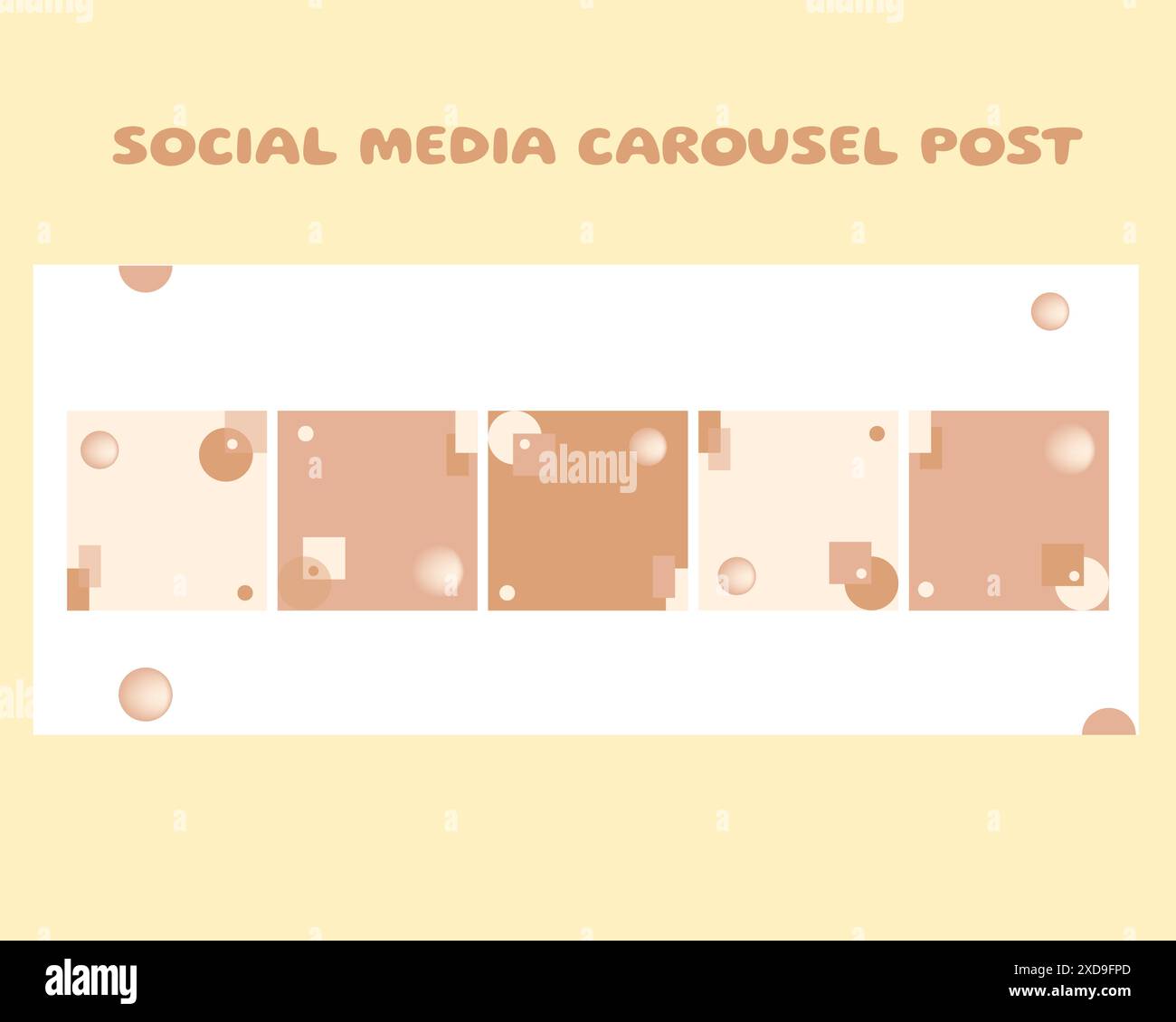 Social media carousel post template Stock Vector Image & Art - Alamy