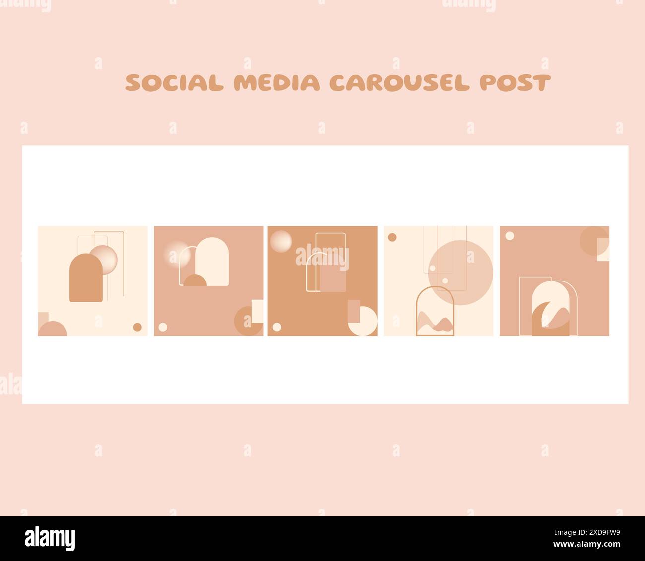 Social media carousel post template Stock Vector Image & Art - Alamy