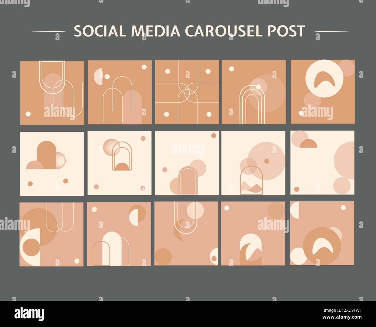 Social media carousel post template Stock Vector Image & Art - Alamy