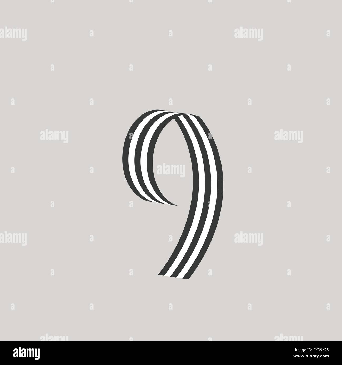 math numbers vector text effect Stock Vector