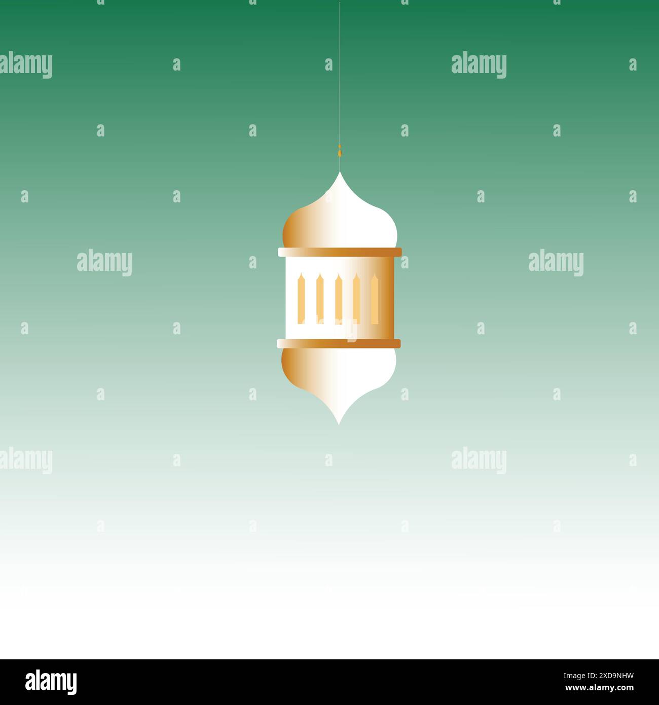 Eid mubarak flat style decorative greeting background Stock Vector