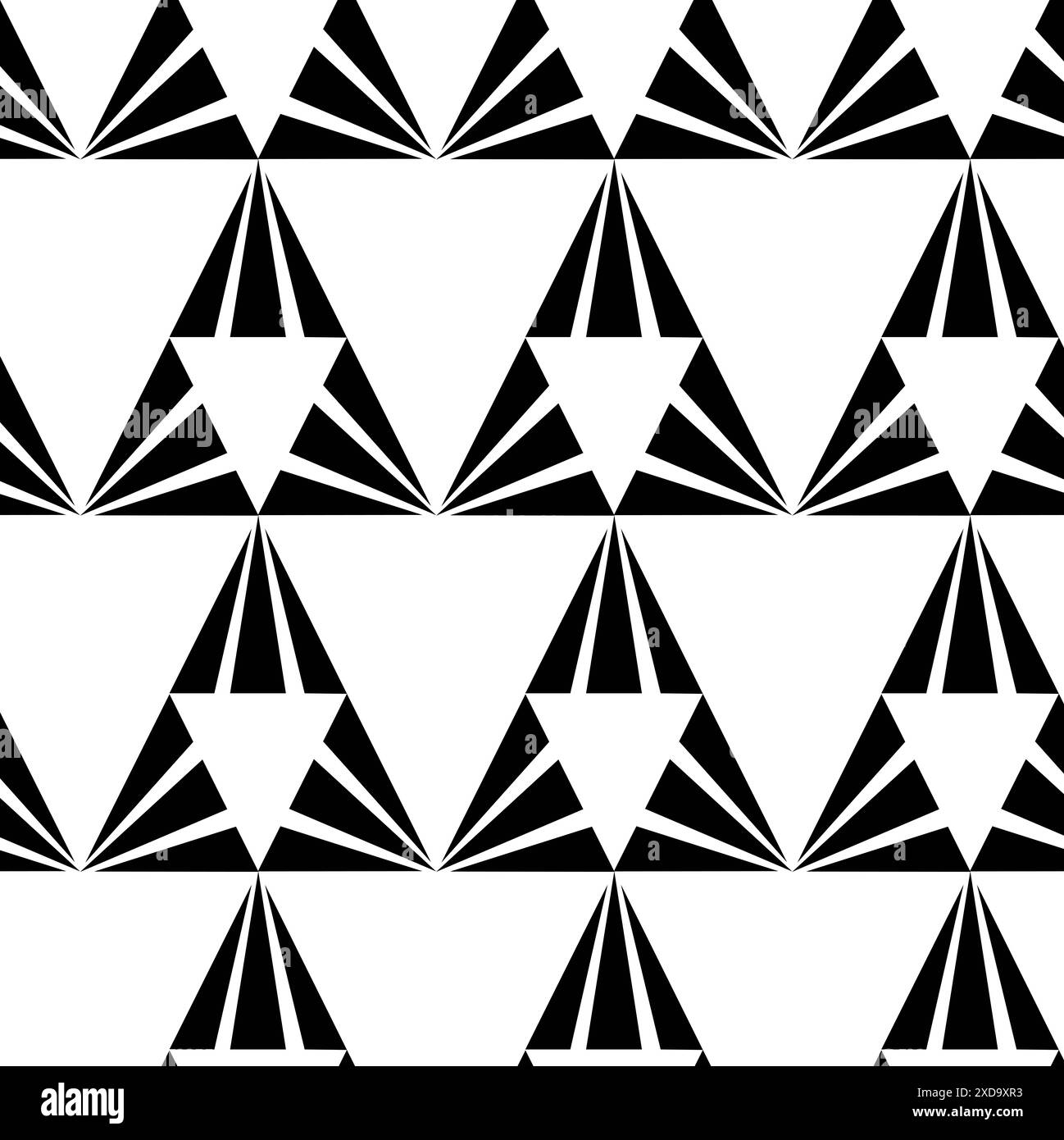 Abstract geometric pattern with triangle on white background. A ...