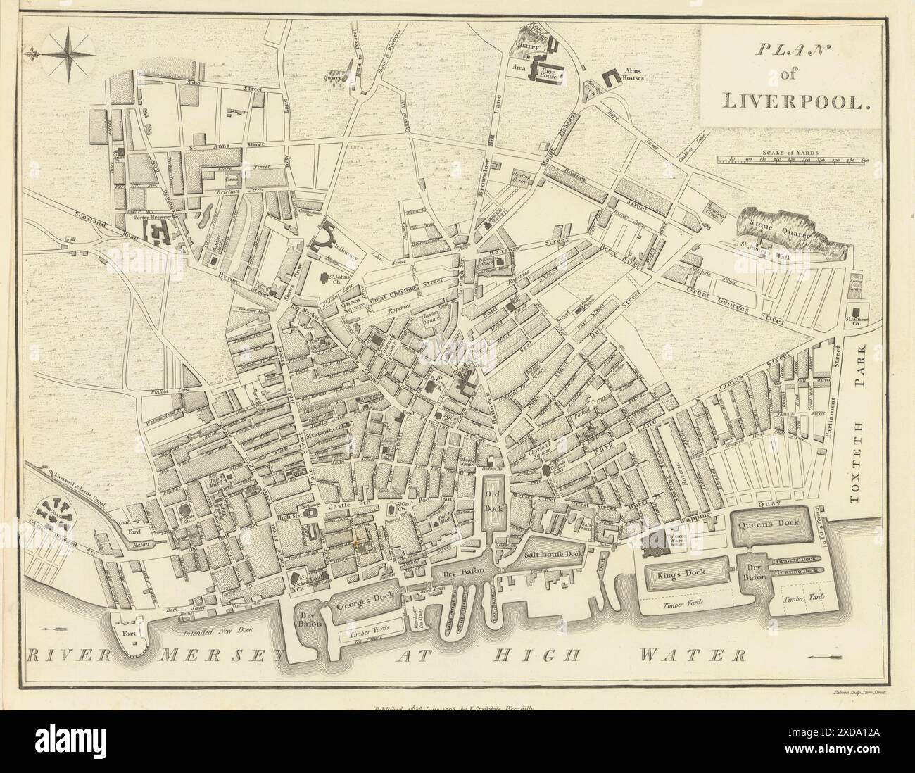 Old map of liverpool hi-res stock photography and images - Alamy