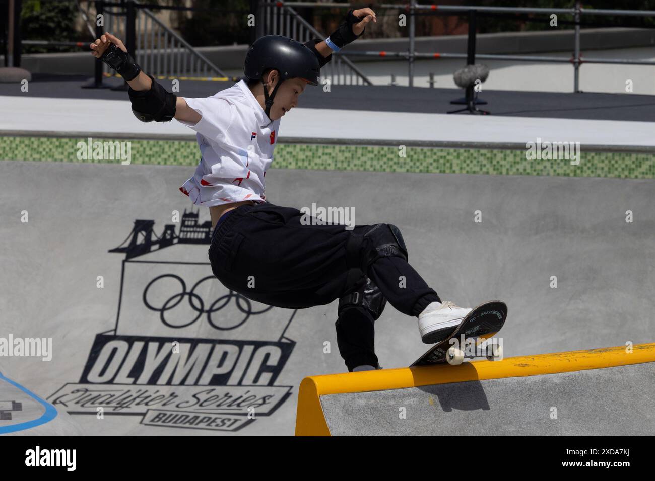 Budapest, Hungary. 21st June, 2024. Chen Ye of China competes during ...