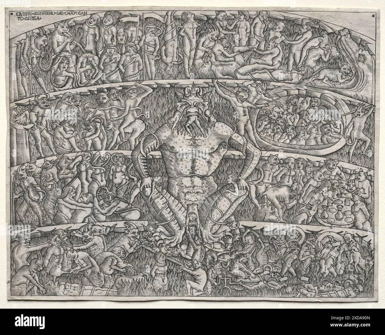 Devil illustration 1400s hi-res stock photography and images - Alamy