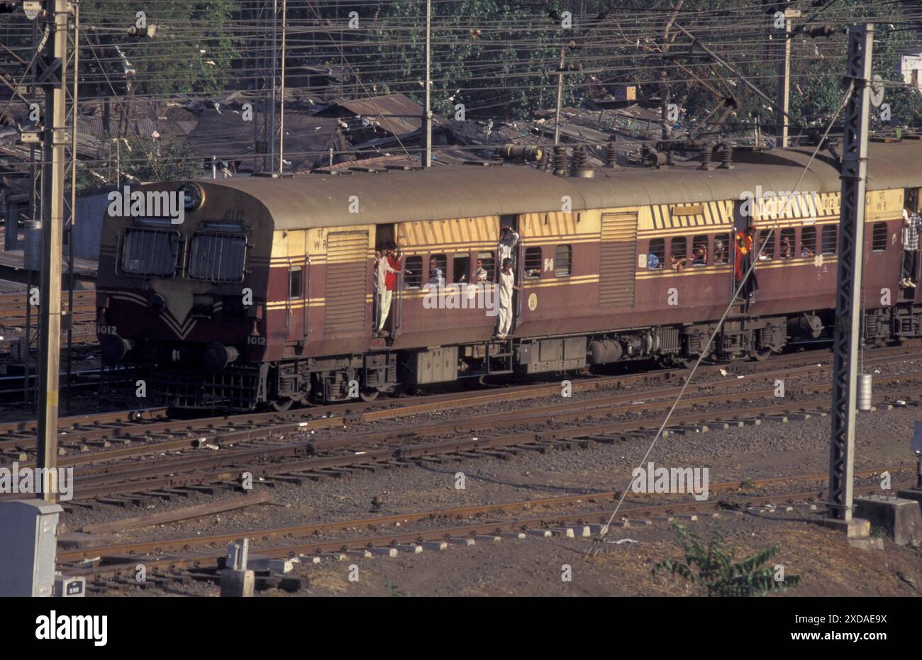 a publig train of Indian Railway in the city of Chennai in Province ...
