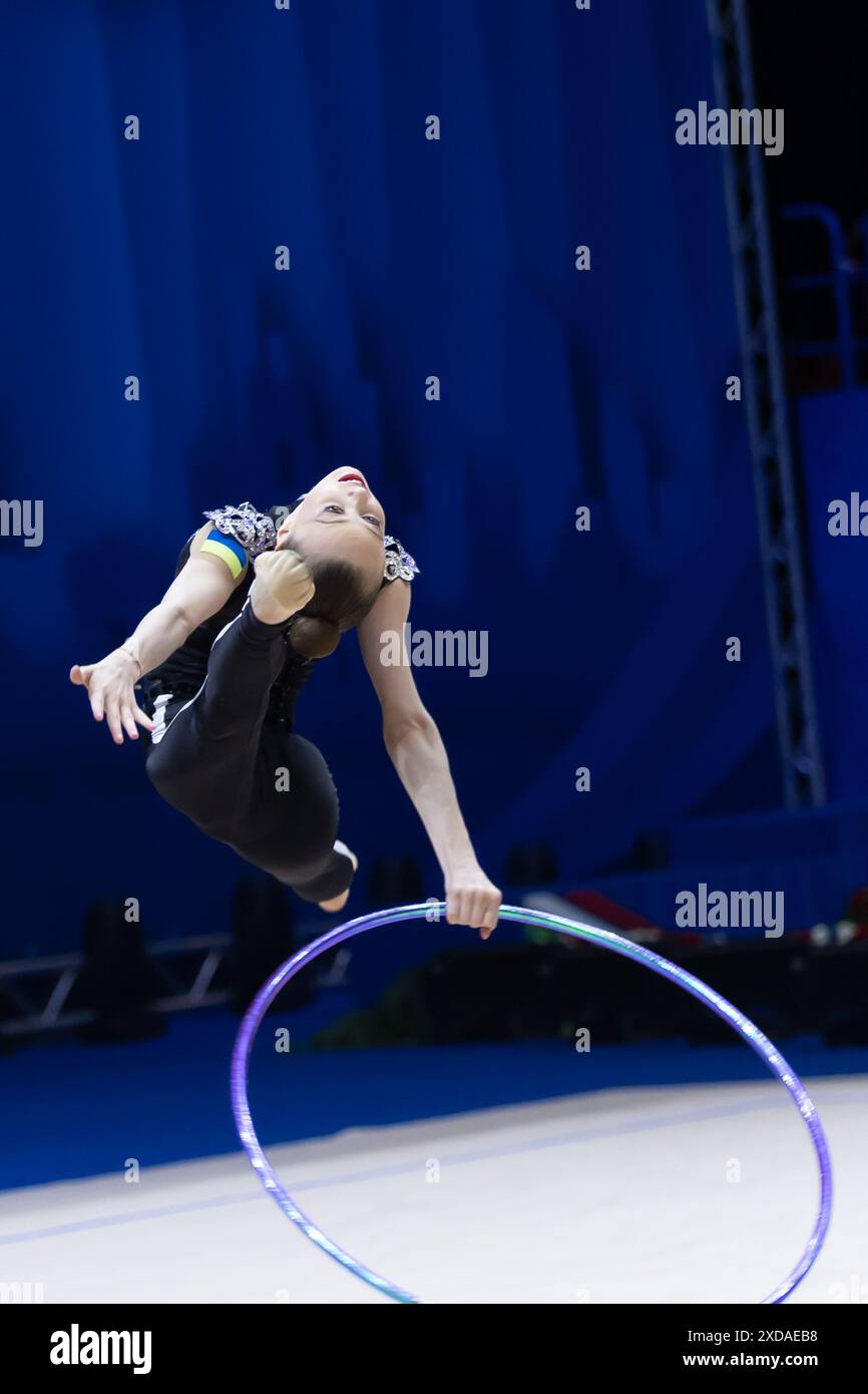 ONOFRIICHUK Taisiiaa (Ukr) during FIG Rhythmic Gymnastics World Cup, at