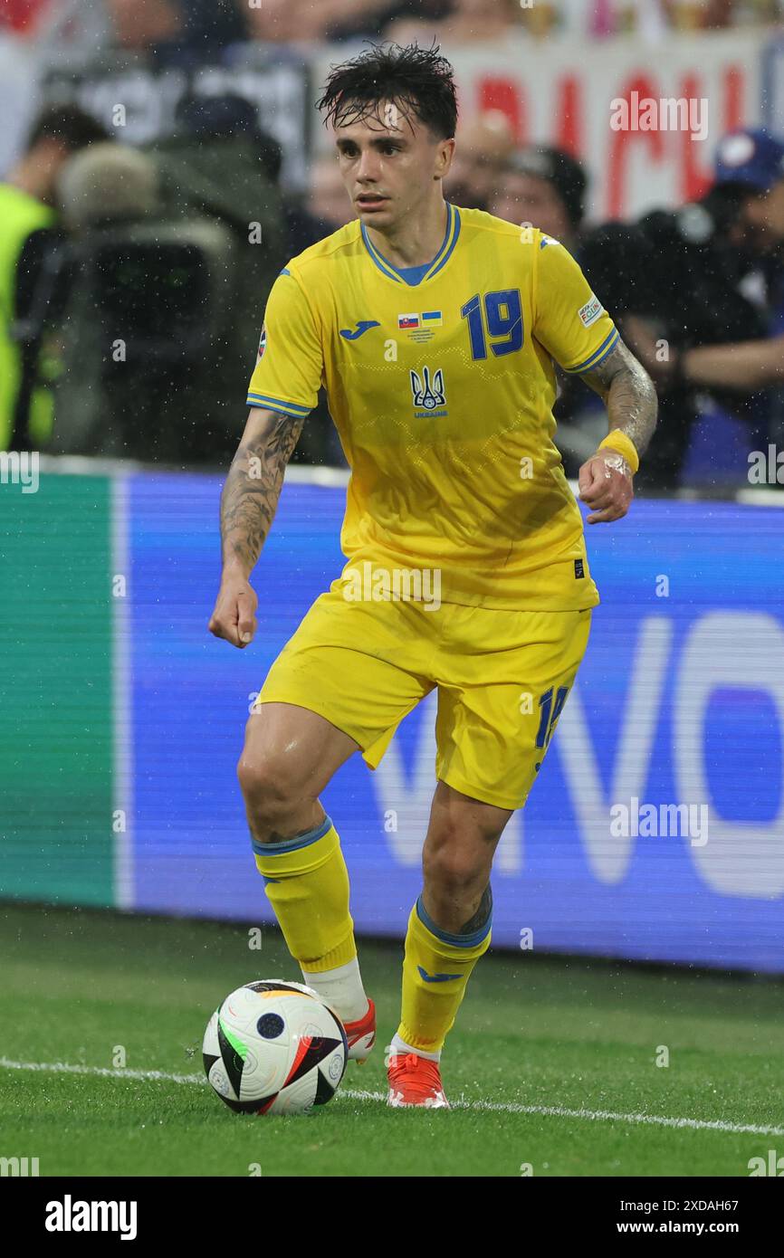 Dusseldorf, Germany 21.06.2024 Mykola Shaparenko of Ukraineduring the