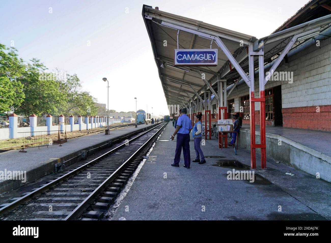 Old town, Camagueey, Camagueey province, Cuba, Central America, Railway ...