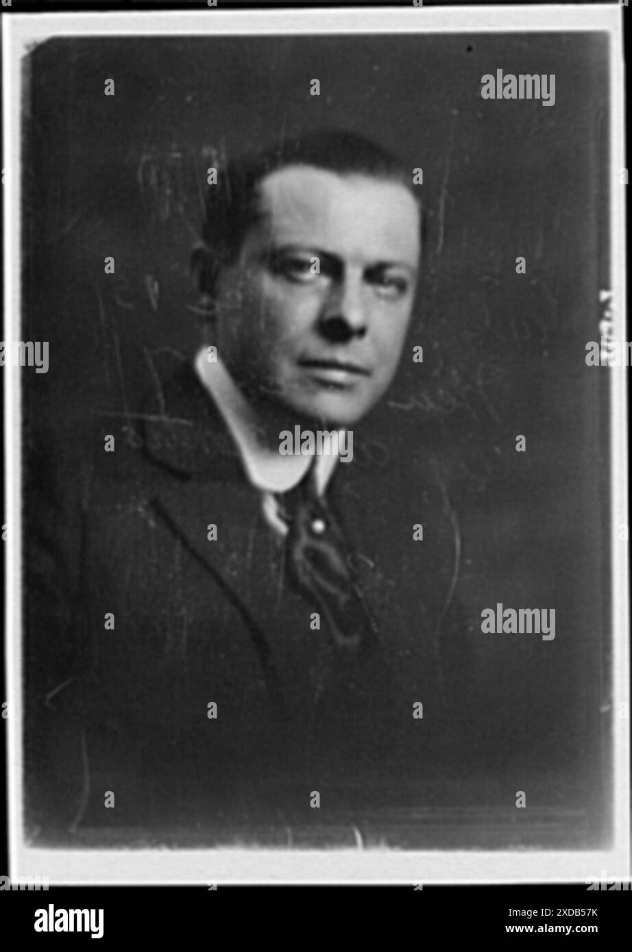Roth, Mr., portrait photograph. Genthe photograph collection Stock ...