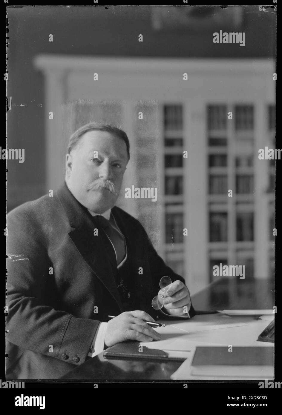 Taft, William H., President, portrait photograph. Genthe photograph collection. Stock Photo