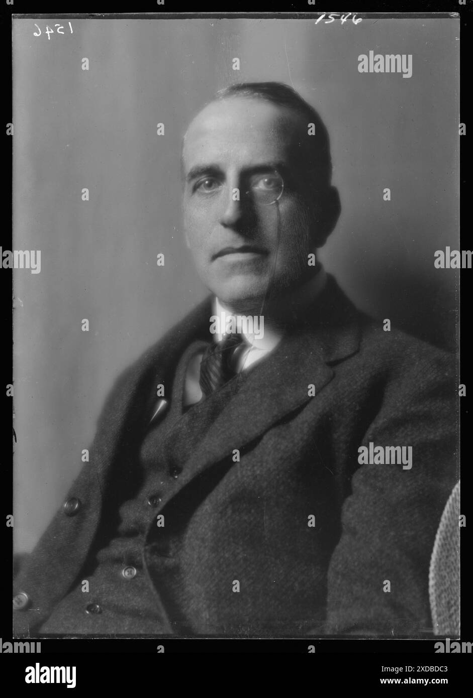 Lavender, Lloyd, Mr., portrait photograph. Genthe photograph collection. Stock Photo