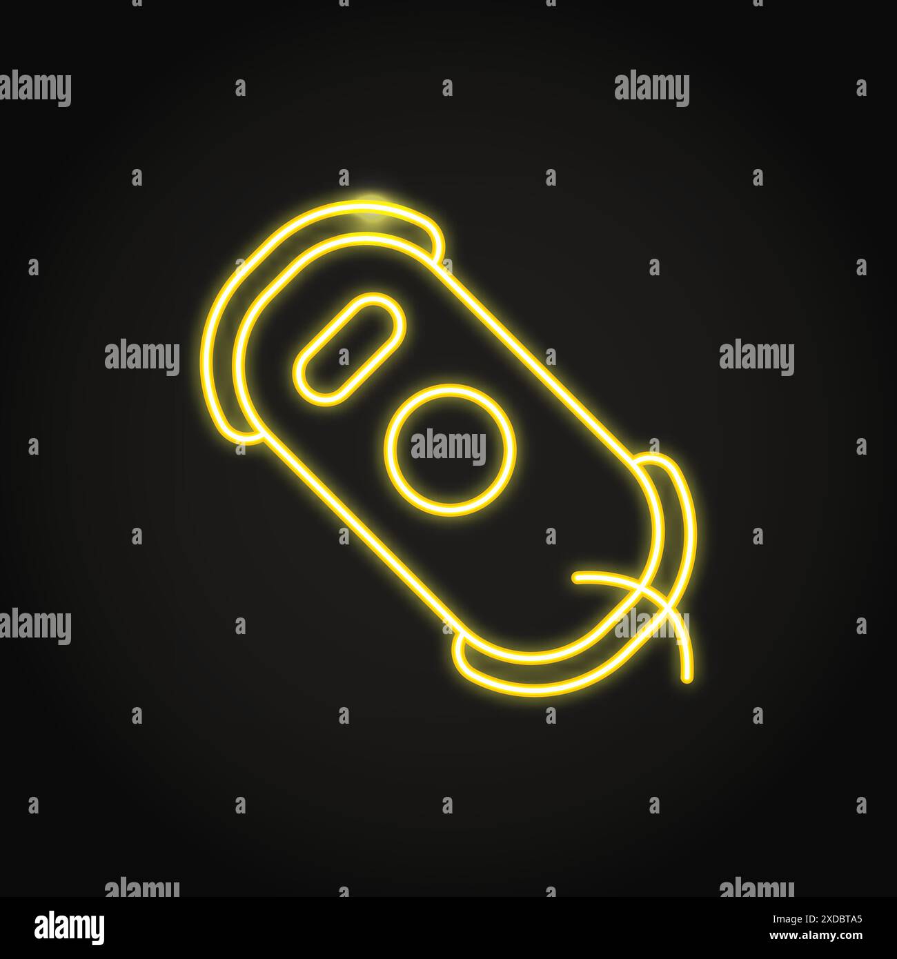 Neon window cleaning robot icon in line style. Smart household ...