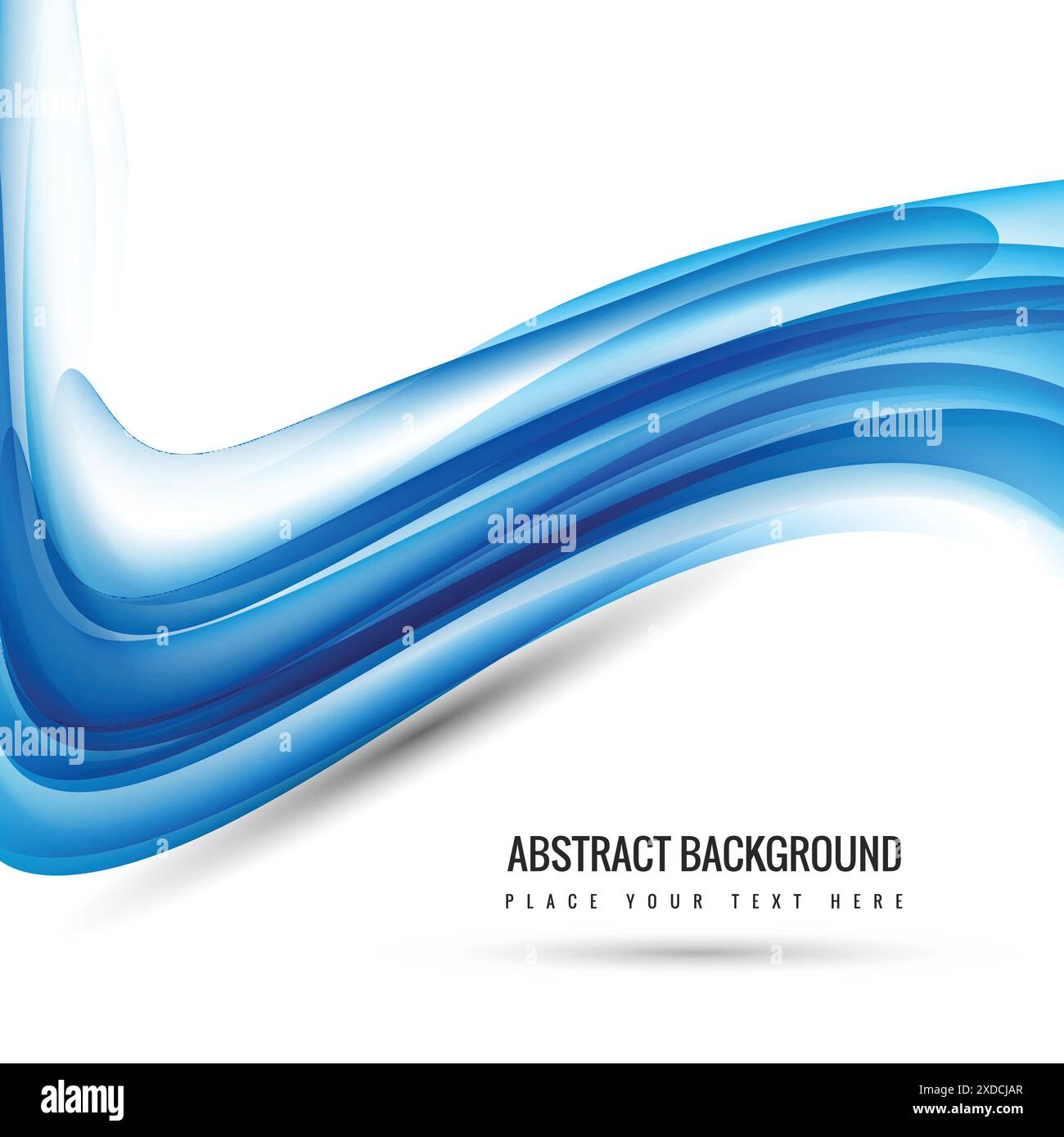 abstract background with blue waves Stock Vector Image & Art - Alamy